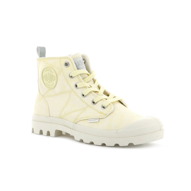 Palladium Pampa Zip Desertwash Laarzen Dames Lichtgeel | NL 08KMWZA